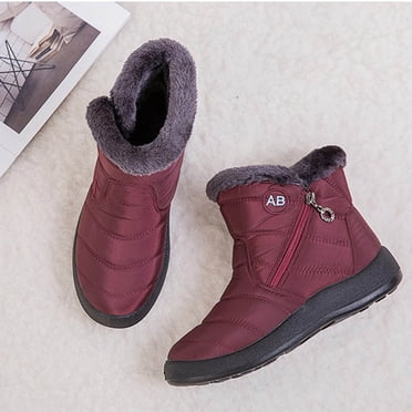 RKSTN Bottes pour Femmes Chaussures en Coton à Enfiler Courtes pour Garder au Chaud TG Neige Chaudes Chaussures d'Hiver