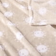 thumbnail image 3 of George Baby Taupe Sun Flannel Baby Blanket 30" x 36", 3 of 4