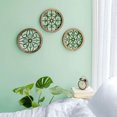 thumbnail image 4 of Pendentif Rond Anti-Rouille Design Art Métal Décoration Maison Ornement Extérieur Fond Mur Maison Restaurant Chambre Type3, 4 of 8