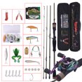 thumbnail image 4 of 1.8m-2.1m Portable Fishing Rod + Baitcasting Reel Fishing Wheel Hard Soft Lure Line Fishing Tackle Bag Set Kit Portable Fishing Set for Travel Fishing, 4 of 7