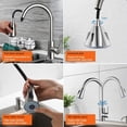 thumbnail image 3 of PENGXIANG Kitchen Faucet  Kitchen Faucet Stainless Steel with Pull Down Sprayer Brushed Nickel Sink Faucet Single Hole Handle Drop-Down Sprinkler  360° Faucet Durable Stainless Steel Kit, 3 of 8