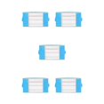thumbnail image 1 of Maytalsory Efficiently Store And Clothes With Sturdy And Durable Storage Bag azure green L 5Set, 1 of 6