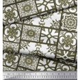 thumbnail image 3 of Soimoi Poly Georgette Fabric Check & Damask Patchwork Fabric Prints by Yard 52 Inch Wide, 3 of 3