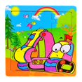 thumbnail image 1 of G Wooden Car Puzzle For Kids, 9-Piece Jigsaw Educational Toy, Transportation Preschool Learning Brain Teaser Game, 1 of 1