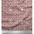 thumbnail image 1 of Soimoi polyester Crepe Fabric Floral Block Print Sewing Fabric Yard 52 Inch Wide, 1 of 5