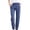 Blue, variant on RKSTN Womens Pants Woman Solid Color Cotton And Linen Drawstring Elastic Waist Long Straight Pants Soft Loose Straight Leg Hiking Pants