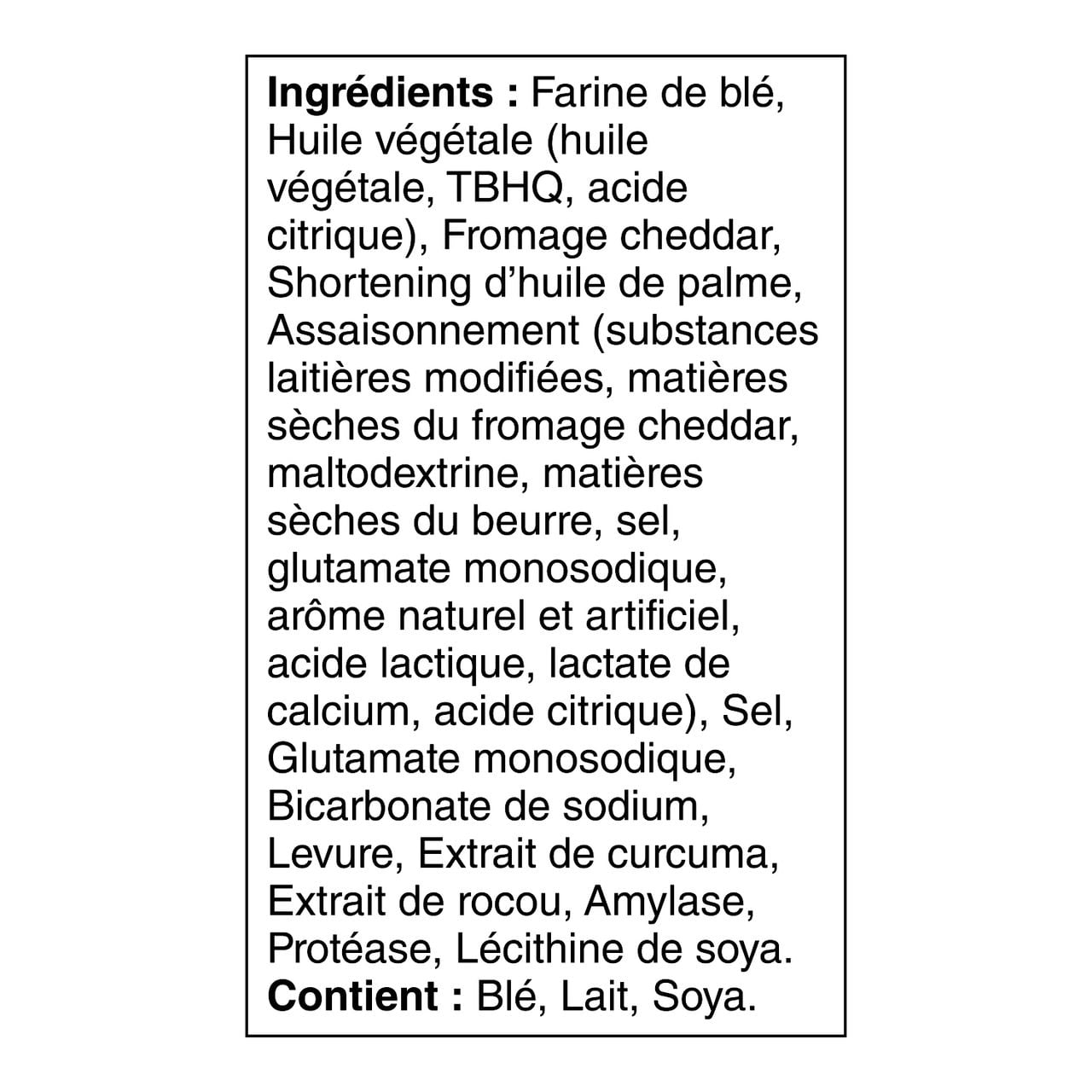 Craquelins Cheez-It* Cheddar Blanc 200 g