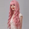 thumbnail image 1 of Perruques Bouclées Roses Pretfy Aguichant à Cheveux Ondulés Perruque Longue pour Femmes Résistante à la Chaleur Synthétique pour Femmes Cosplay Fête Usage Quotidien, 1 of 7