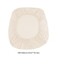 thumbnail image 3 of Drap-Housse - Protège-Matelas Antidérapant, en Polyester Doux et Respirant, pour Toute la Taille de Votre Literie., Beige, JKODE, 3 of 7
