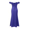 thumbnail image 5 of B91xZ Tenues pour Femmes Robe de Demoiselle d'Honneur Sans Manches Col en V Robe de Fête de Mariage, BU2 m, 5 of 5