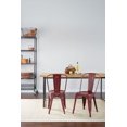 thumbnail image 3 of OSP Designs Bristow Antique Red Metal Dining Chair, 3 of 4
