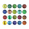 thumbnail image 3 of 200PCS Glass Eye Cabochon DIY Eye Cabochon Glass Cabochon for Jewelry Making, 3 of 10