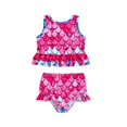 thumbnail image 1 of MIASHUI Ensembles Tankini pour Filles Deux Pièces Maillot Dermoprotecteur Maillots de Bain Athlétiques, Rouge, 6-7 Ans, 1 of 6