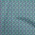 thumbnail image 1 of oneOone Velvet Green Fabric Floral Sewing Craft Projects Fabric Prints By Yard 58 Inch Wide, 1 of 5