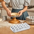 thumbnail image 2 of Hearth & Gear Reusable Egg Carton With Lid 18 Grid Stackable Fridge Egg Holder Tray For Kitchen Restaurant & Camping Storage 1pc Coffee Canisters with Airtight Lids Pasta Containers Storage Food Prep, 2 of 4