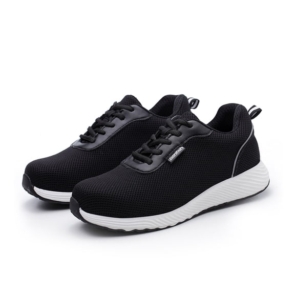 Amdohai Steel Toe Safety Shoes Labor Protection Shoes for Men Women Work Sneakers Breathable Lightweight Industrial & Construction Shoe Black #38