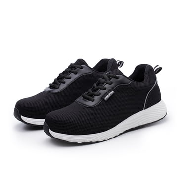 Chaussures de Sécurité à Embout d'Acier Chaussures de Protection pour Hommes Femmes Espadrilles de Travail Respirantes Légères Chaussure Industrielle et de Construction Noir #43