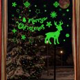 thumbnail image 3 of Christmas Window Stickers Light Up In The Dark Snowflake Design 30 cm x 20 cm PVC Reusable Electrostatic Adhesive Decorations, 3 of 6