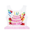 thumbnail image 4 of Girls Dress Birthday Princess Ruffle Dress Cake Balloon Print 5 Years, 4 of 7