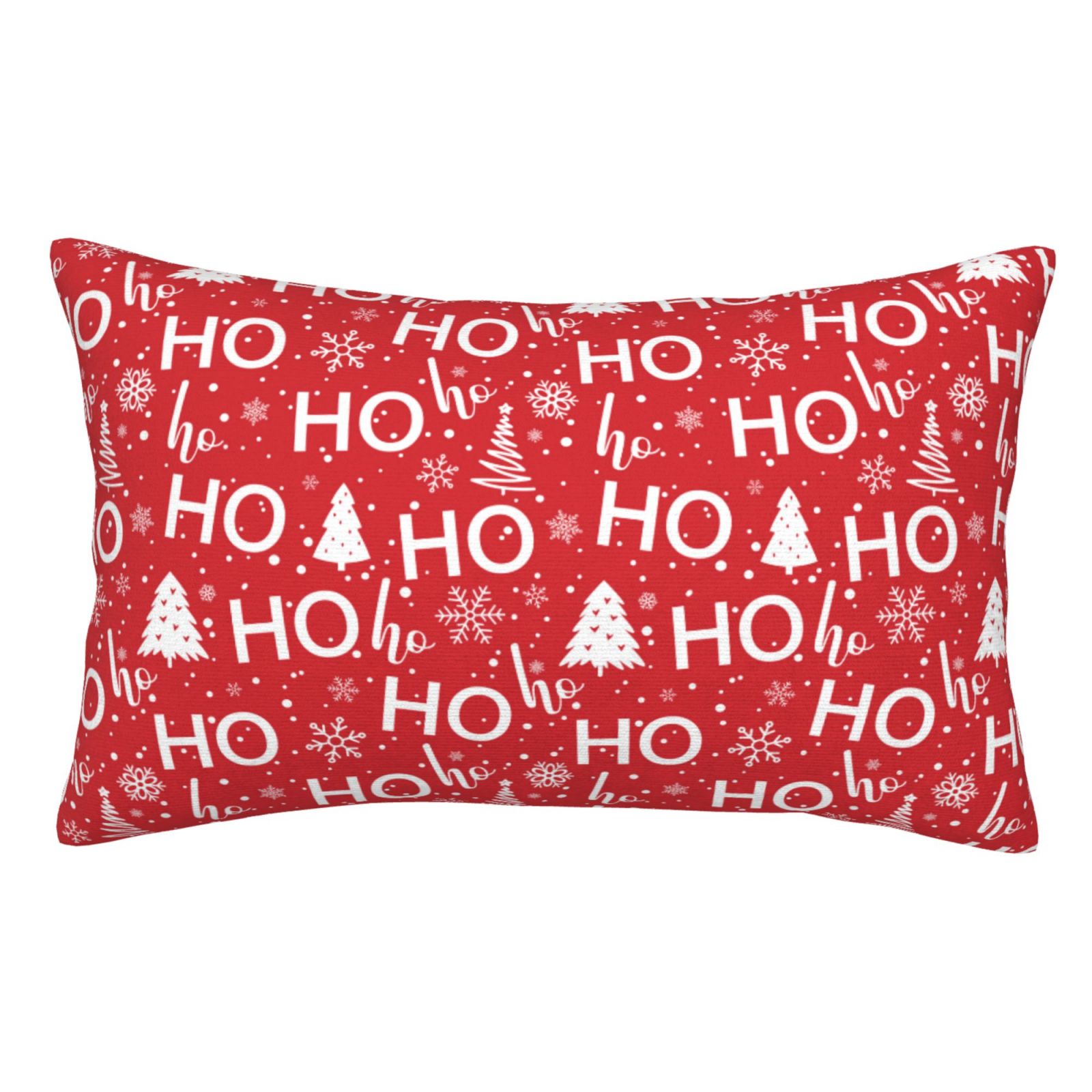Kdxio Housses de Coussins Imprimé Hoho de Noël Décoration de Chambre Rectangulaire Deux Côtés Imprimé-14"x20 Pouces