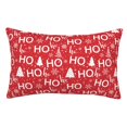 thumbnail image 1 of Kdxio Housses de Coussins Imprimé Hoho de Noël Décoration de Chambre Rectangulaire Deux Côtés Imprimé-14"x20 Pouces, 1 of 6