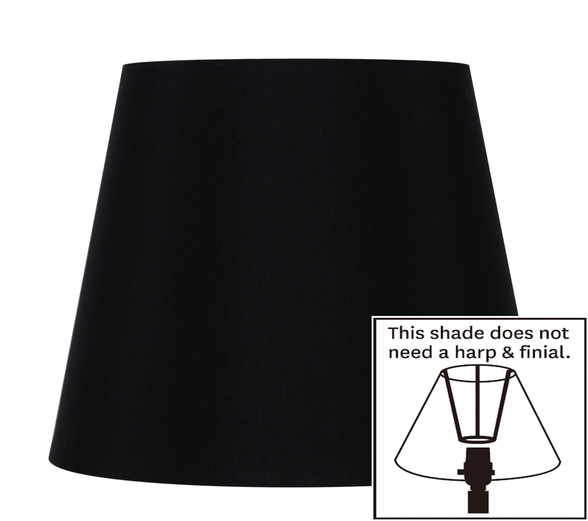 Mainstays 7 x 10 x 8 inch Black Round Shade