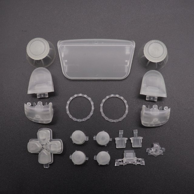 Replacement Buttons Set D-Pad L1 R1 L2 R2 Trigger Button Key Accent Ring For PS5 V3.0 BDM-030 Controller Noctilucent light