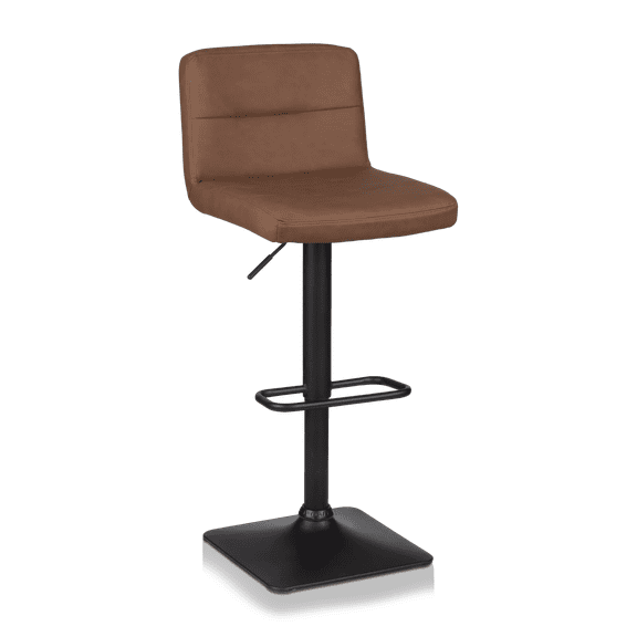 Bouclair Tabouret de Bar Réglable en Similicuir Mat Rouille et Métal