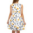 thumbnail image 4 of Ovzne Robes pour Femmes Robe Femme Imprimée Col Rond Décontractée Jupe Courte Robe avec Poches Robe de Printemps Imprimée Liquidation, 4 of 6