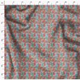 thumbnail image 4 of Soimoi Blue polyester Crepe Fabric Leaves & Floral Fabric Prints By Yard 42 Inch Wide, 4 of 6