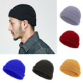 thumbnail image 2 of MesaSe Bonnet Tricoté Fait Main Extensible Décontracté Épais Résistant au Froid Couleur Unie Automne Hiver Bonnet pour Femmes pour Extérieur, 2 of 9