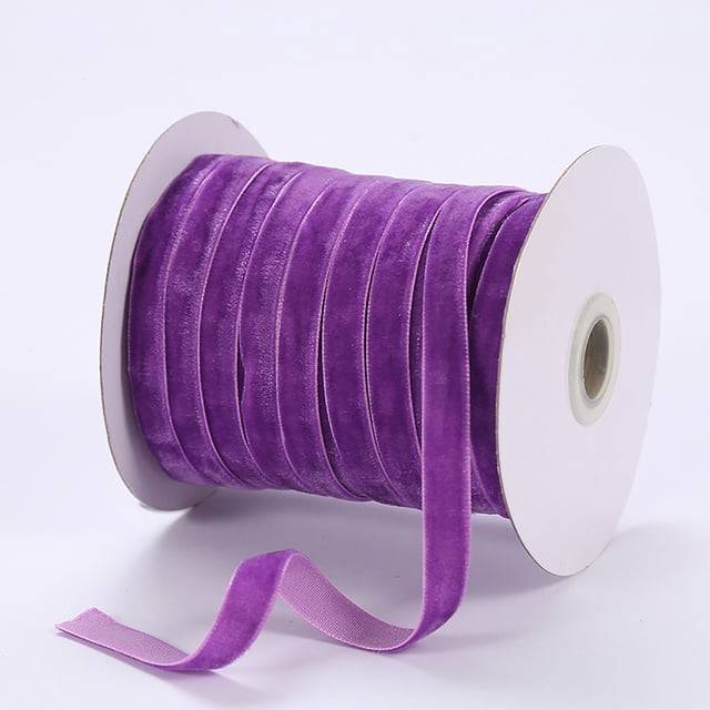TopLLC Velours 1 cm Ribbon Flocage Ribbon Velours Bijoux Bricolage Ribbon Accessoires Nœud Ribbon 50 Yards en Liquidation