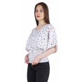 thumbnail image 3 of Moomaya Hauts Chauve-Souris Imprimés pour Femmes Col en V Blouse d'Été Décontractée Tunique Mode, 3 of 7