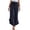 Navy Pants for Women, variant on CFLVAEK Ruffle Hem Pants for Women Elegant Smocked High Waist Pant Dressy Casual Wide Leg Trousers for Office Business Orange XL
