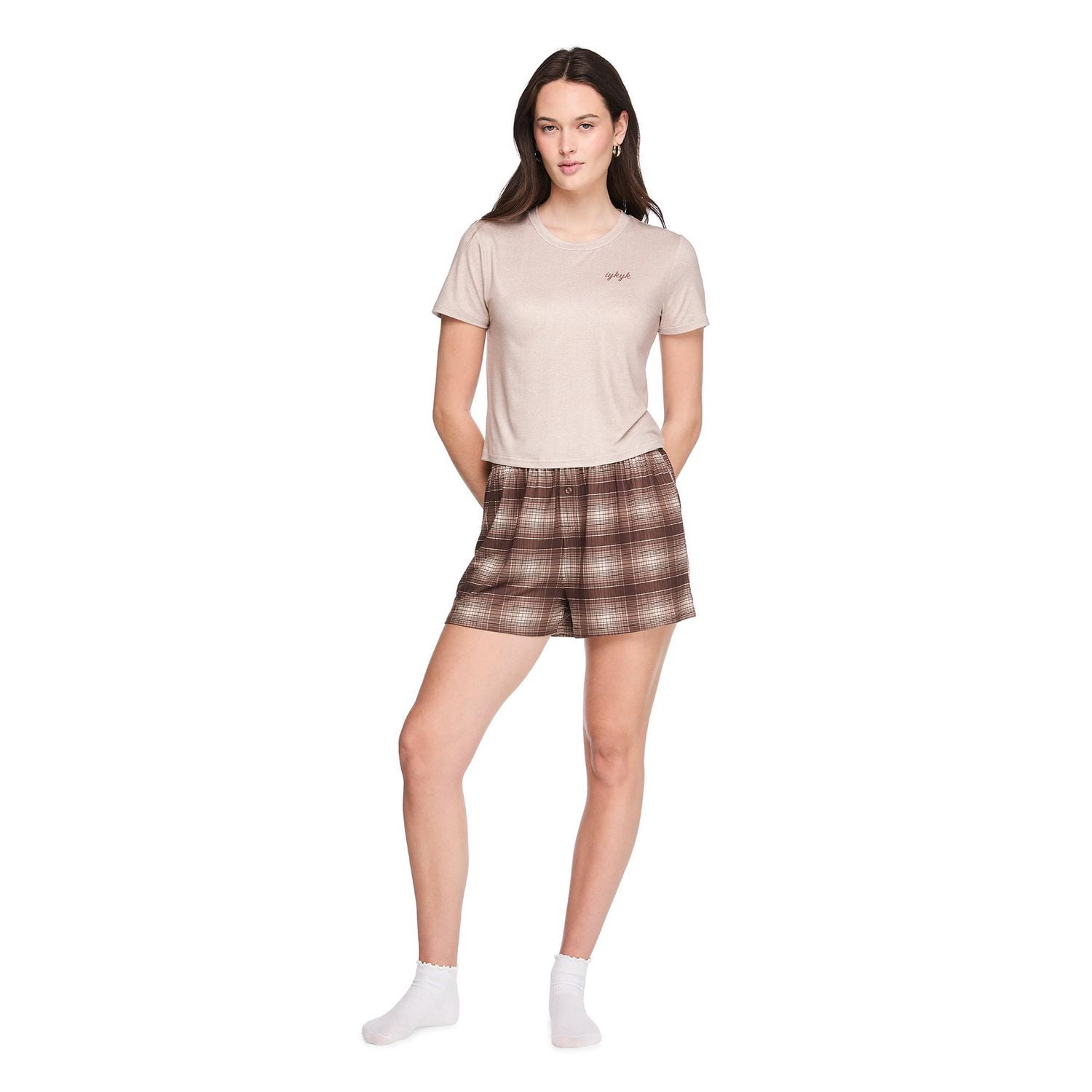 No Boundaries Women's Two Piece Pajama Set