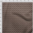 thumbnail image 4 of oneOone Velvet Brown Fabric Damask Sewing Material Print Fabric By The Yard 58 Inch Wide, 4 of 5