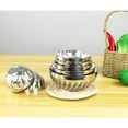 thumbnail image 4 of Graflsoa Bol pour Enfants en Acier Inoxydable à Double Paroi - Résistant à la Chaleur, Durable et Léger pour des Repas Sûrs, Argent, 12 cm, 4 of 6