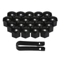 thumbnail image 2 of 20pcs Universal 17mm Wheel Nut Covers Plating Lug Nut Caps Screw Protector Black, 2 of 5