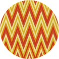 thumbnail image 1 of Ahgly Company Machine Washable Indoor Square Transitional Orange Red Orange Area Rugs, 3' Square, 1 of 7
