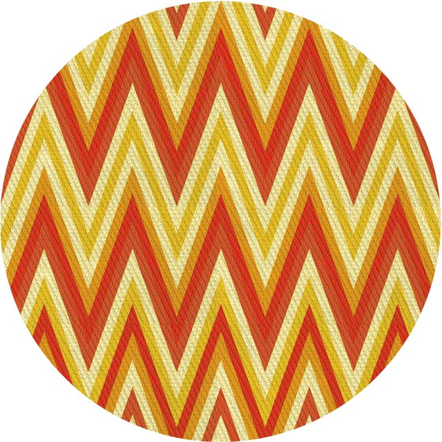 Ahgly Company Machine Washable Indoor Square Transitional Orange Red Orange Area Rugs, 3' Square