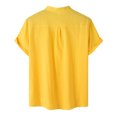 thumbnail image 4 of Birdeem Chemise Décontractée Homme à Manches Courtes avec Boutons, Col Montant, pour la Plage, 4 of 9