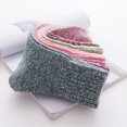 thumbnail image 4 of Coofit 5 Pairs Wool Crew Socks Solid Color Thick Knit Socks Winter Wool Socks for Women, 4 of 10