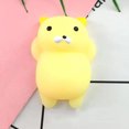 thumbnail image 1 of Squeeze Stress Relief Toy Animal Squishy Toy Soft PVC Decompression Toy Party Favor For Office HouseholdYellow Cat, 1 of 1