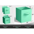 thumbnail image 3 of Sorbus Fabric Storage Bins 13" Foldable Cubes With Handles For Pantry, Cubbies, Toy And Closet Shelving Organization - 6Pk, 3 of 6