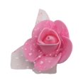 thumbnail image 1 of 100Pcs Fake Flower Head Realistic Artificial Rose Foam Flower Head with Gauze Mesh DIY Wedding Simulation Floral Decor, 1 of 6