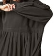 thumbnail image 3 of Pisexur Robe Chandail Surdimensionnée pour Femmes, Col Rond, Manches Longues, Patchwork, Robe d'Automne, Chandail à Enfiler, Hauts Amples et Fluides, Robe Chandail, Mini-Robe, 3 of 7