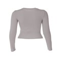 thumbnail image 4 of Blouse Mode Urbaine à Manches Longues Unie pour Femmes, 4 of 6