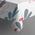 thumbnail image 4 of Merry Christmas Tablecloth Waterproof Spillproof Tablecolths Table Covers Snowman Snowflake Silver Table Cover for Christmas Party Decorations Favors Rectangle,60x84inches, 4 of 5