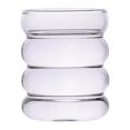 thumbnail image 1 of simhoa Creative Ribbed Glass Cup Rippled Cocktail Glasses for Mixed Drinks Cocktail, 1 of 7