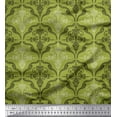 thumbnail image 1 of Soimoi Poly Georgette Fabric Filigree Damask Print Sewing Fabric Yard 52 Inch Wide, 1 of 3